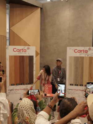 Sambut Pameran Building Material Terbesar di Indonesia, Carta Luncurkan Vinyl Flooring